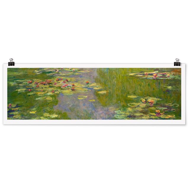 Plakater blomster Claude Monet - Green Waterlilies