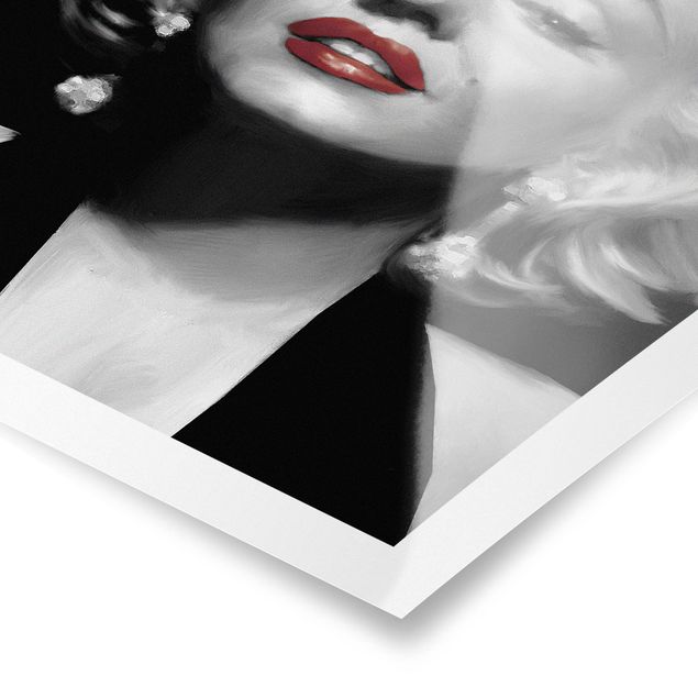 Billeder Marilyn With Red Lips