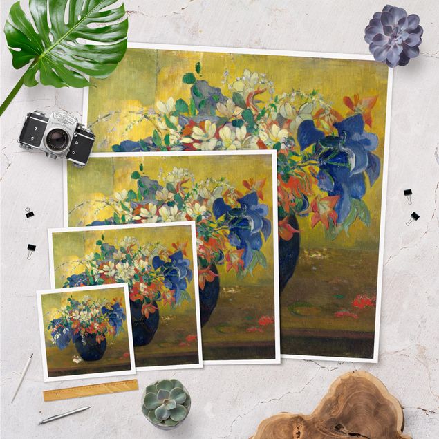 Billeder farvet Paul Gauguin - Flowers in a Vase