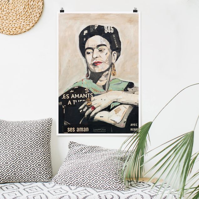 Plakater kunsttryk Frida Kahlo - Collage No.4