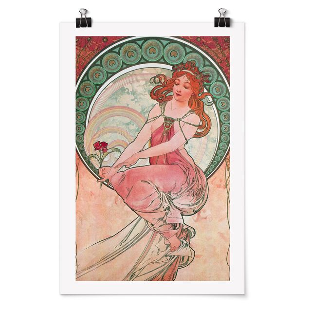 Plakater kunsttryk Alfons Mucha - Four Arts - Painting