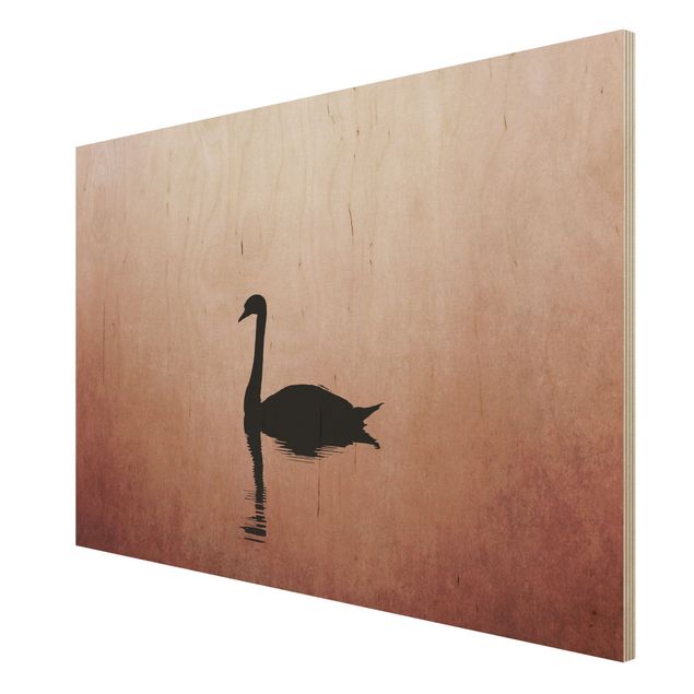 Billeder Kubistika Swan In Sunset
