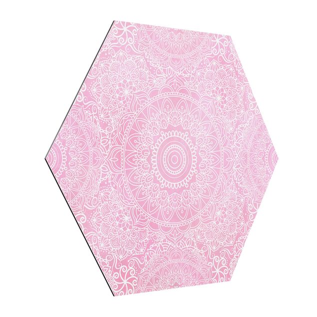 Billeder mønstre Pattern Mandala Light Pink