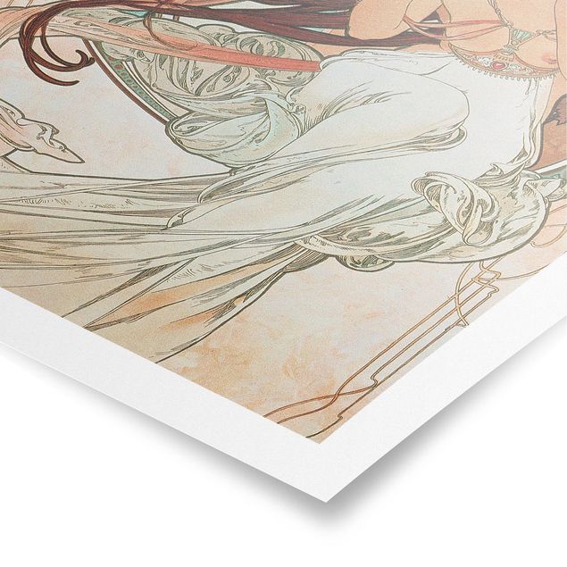 Plakater vintage Alfons Mucha - Four Arts - Music