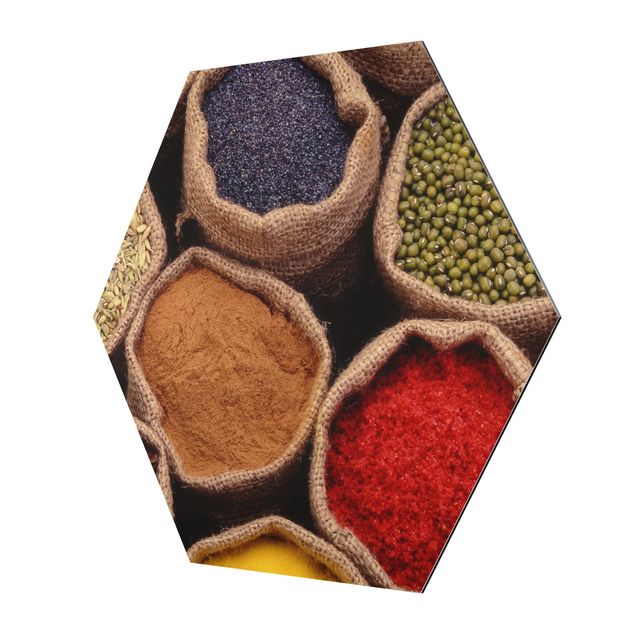 Sekskantede billeder Colourful Spices