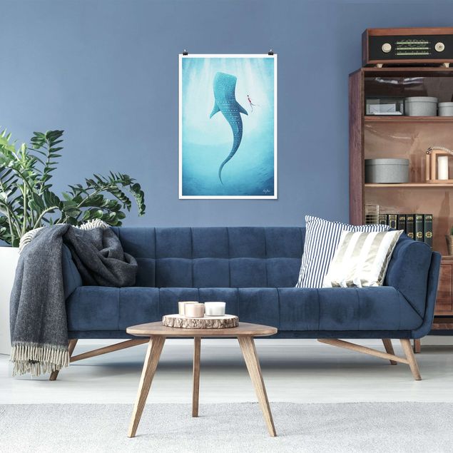 Plakater kunsttryk The Whale Shark