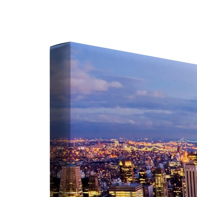 Billeder moderne New York Skyline At Night