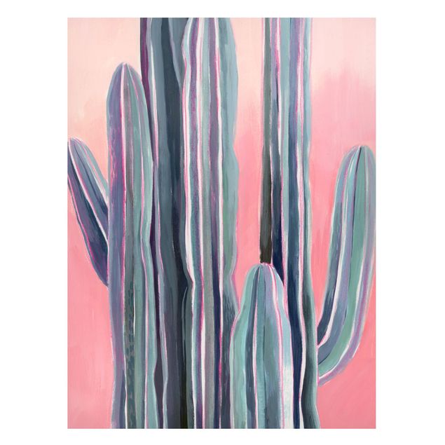 Magnettavler blomster Cactus On Pink I