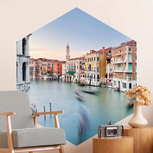 Fototapet arkitektur og skyline Grand Canal View From The Rialto Bridge Venice
