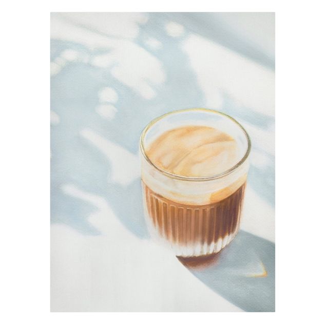 Billeder på lærred kaffe Cappuccino for breakfast