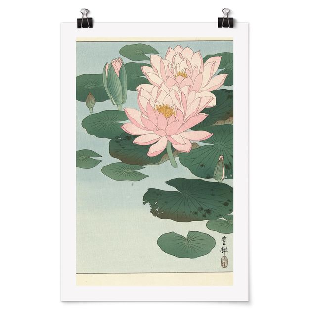 Billeder blomster Ohara Shôson - Water Lilies