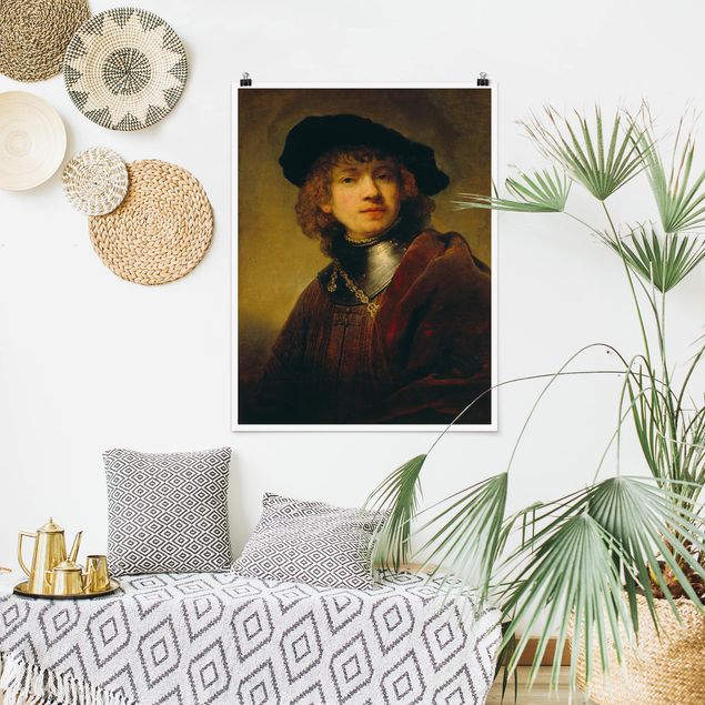 køkken dekorationer Rembrandt van Rijn - Self-Portrait