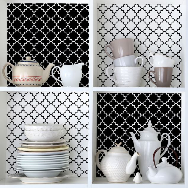 Møbelfolier matt Moroccan Tile Pattern Quatrefoil Set