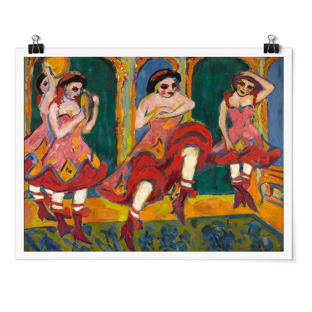 Billeder kunsttryk Ernst Ludwig Kirchner - Czardas Dancers