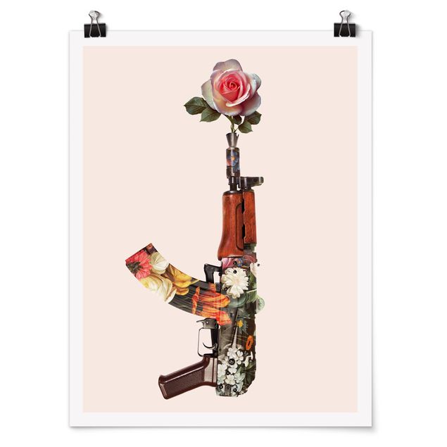 Plakater kunsttryk Weapon With Rose
