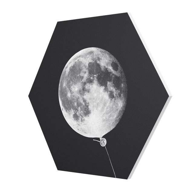 Billeder sort Balloon With Moon