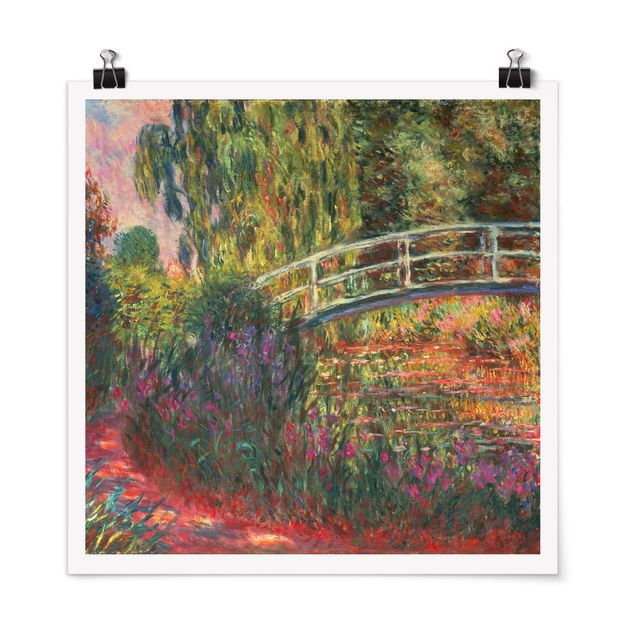 Kunst stilarter Claude Monet - Japanese Bridge In The Garden Of Giverny