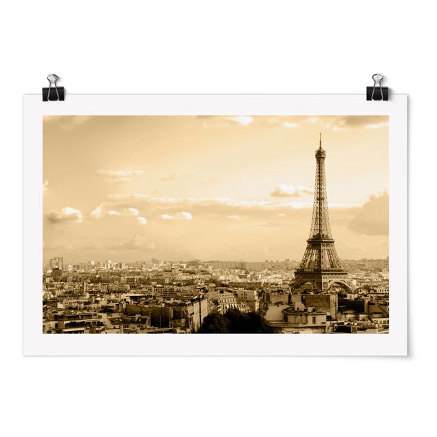 Billeder arkitektur og skyline I love Paris