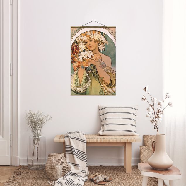køkken dekorationer Alfons Mucha - Flower