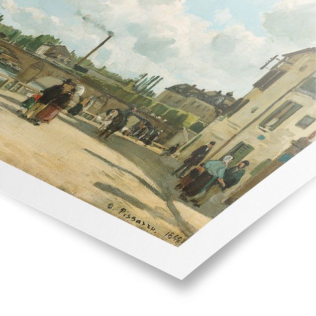 Kunst stilarter romantikken Camille Pissarro - View Of Pontoise