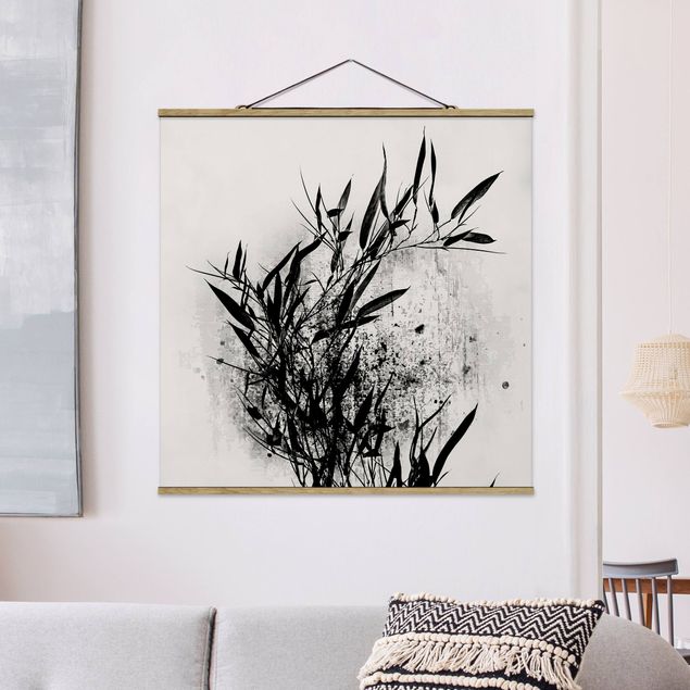 køkken dekorationer Graphical Plant World - Black Bamboo