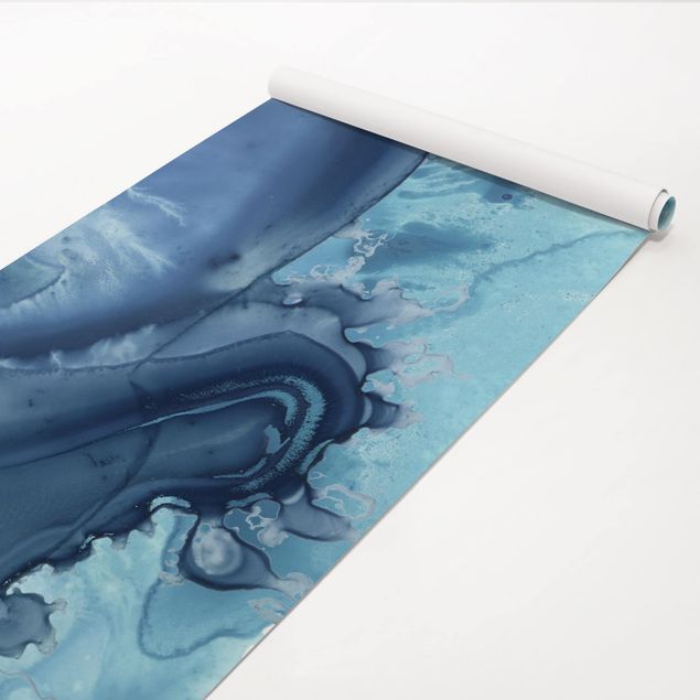 Møbelfolier skabe Wave Watercolour Blue l