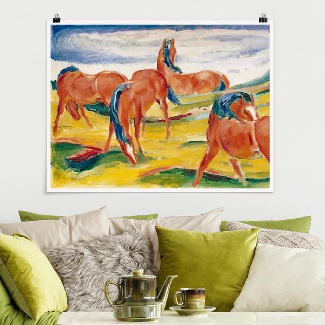 Kunst stilarter ekspressionisme Franz Marc - Grazing Horses