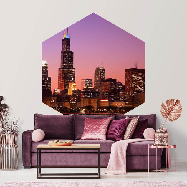 Moderne tapet Chicago Skyline