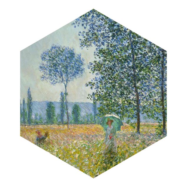 Fototapet landskaber Claude Monet - Fields In Spring