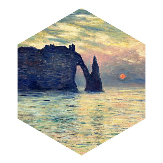 Tapet moderne Claude Monet - Rock Sunset