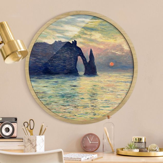 Kunst stilarter impressionisme Claude Monet - Rock Sunset