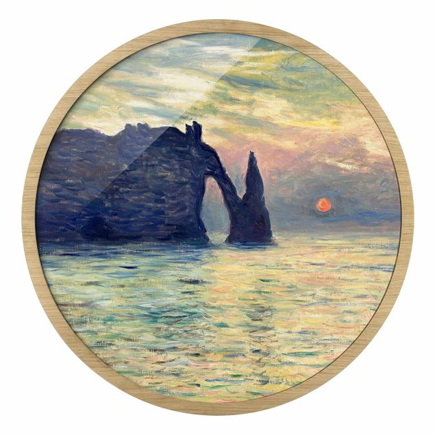 Billeder landskaber Claude Monet - Rock Sunset
