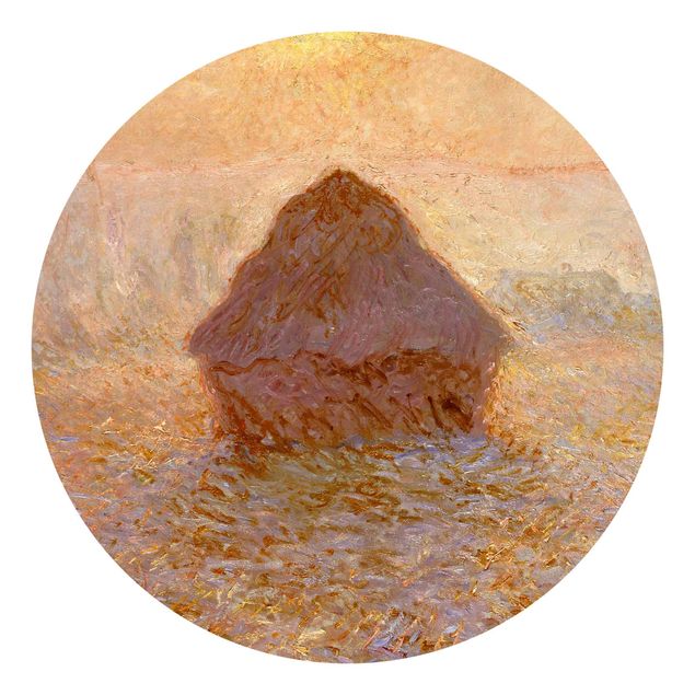 Fototapet solnedgange Claude Monet - Haystack In The Mist