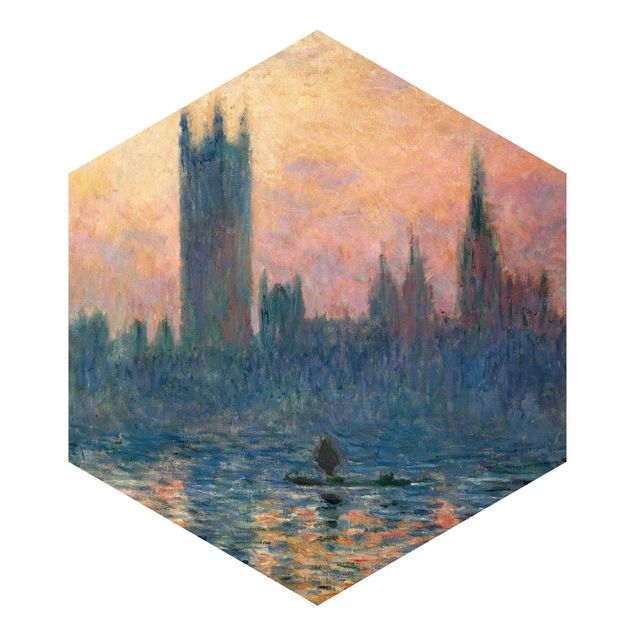 Fototapet arkitektur og skyline Claude Monet - London Sunset
