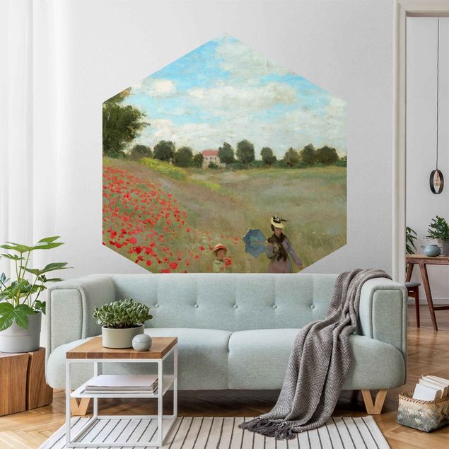 Kunst stilarter impressionisme Claude Monet - Poppy Field At Argenteuil