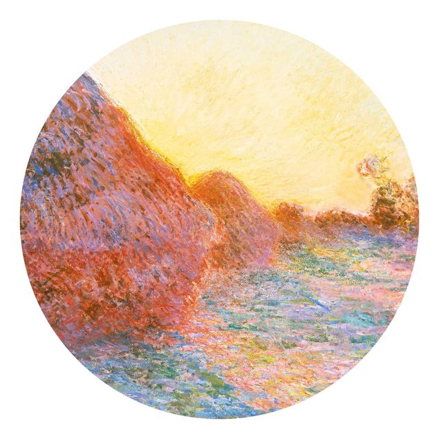 Fototapet solnedgange Claude Monet - Haystack In Sunlight