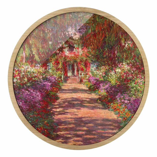 Billeder kunsttryk Claude Monet - Pathway In Monet's Garden At Giverny