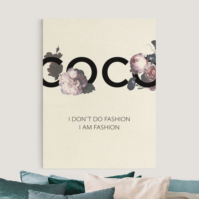 Billeder på lærred roser COCO - I dont´t do fashion Roses