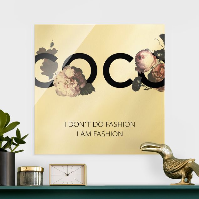 Glasbilleder roser COCO - I dont´t do fashion Roses