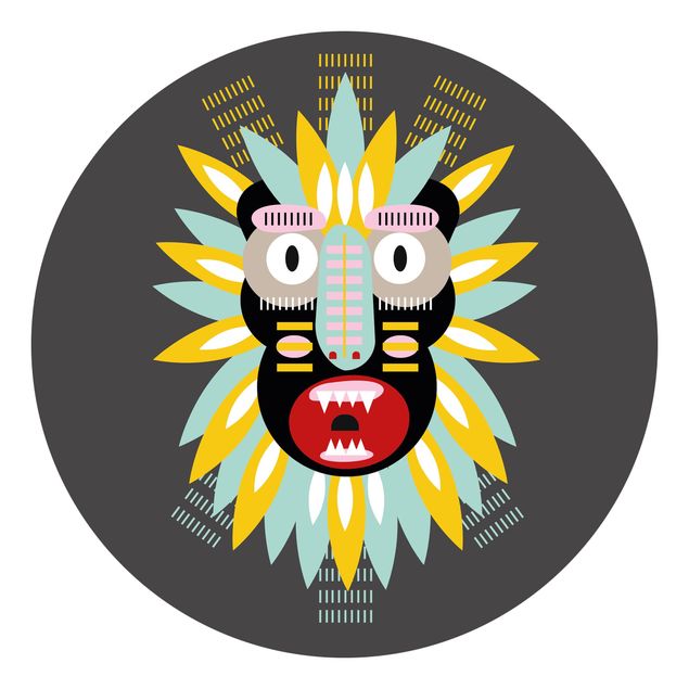 Tapet Collage Ethnic Mask - King Kong