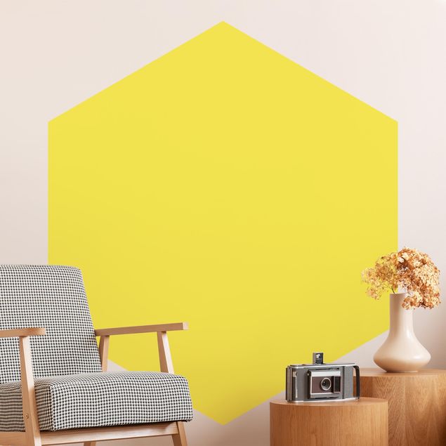 Moderne tapet Colour Lemon Yellow