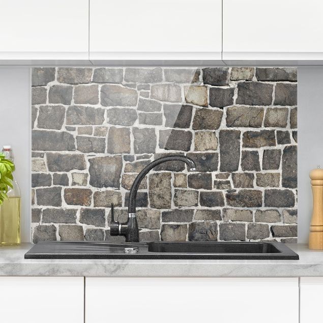 køkken dekorationer Crushed Stone Wallpaper Stone Wall