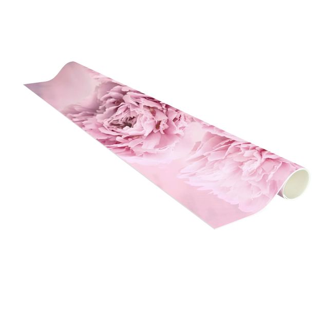 Blomstret tæppe Pink Peonies