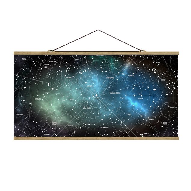 Billeder sort Stellar Constellation Map Galactic Nebula
