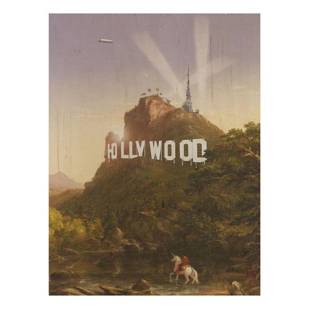 Prints på træ landskaber Painting Hollywood