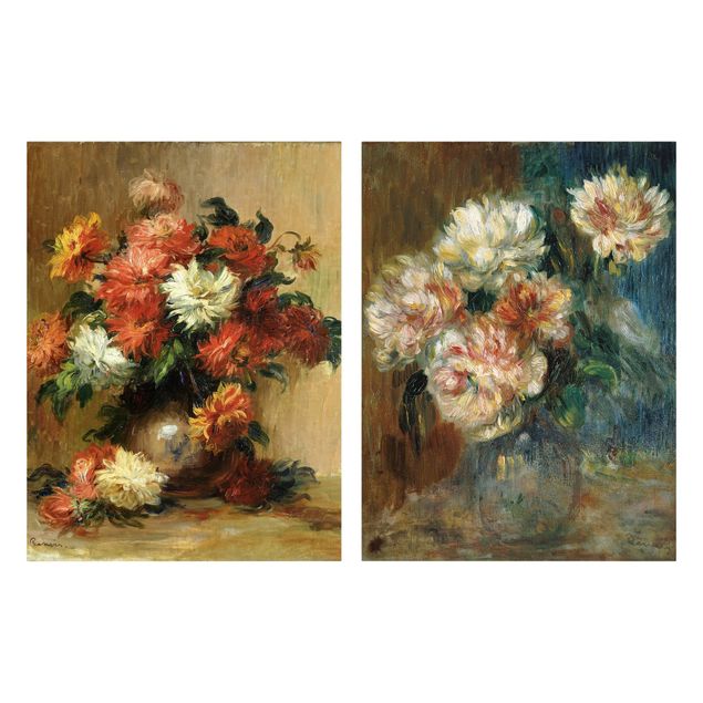 Billeder blomster Auguste Renoir - Vases