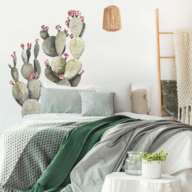Wallstickers Watercolour Two Cactuses XXL