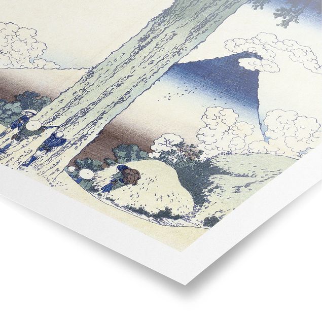 Plakater kunsttryk Katsushika Hokusai - Mishima Pass In Kai Province