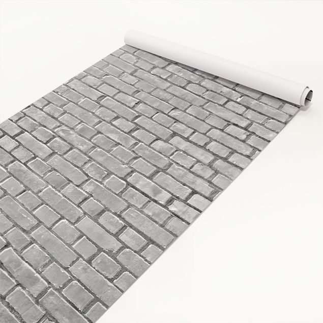 Møbelfolier stenlook Brick Tiles Black