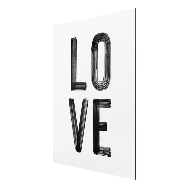 Billeder moderne Love Typography in Black